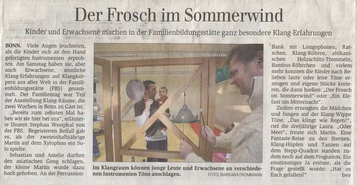 General Anzeiger Bonn, 2.11.2009 General Anzeiger Bonn, 2.11.2009